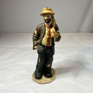 Vintage Emmet Kelly Jr. Hobo Clown‎ Figurine "Weary Willie" 8.5" Tall